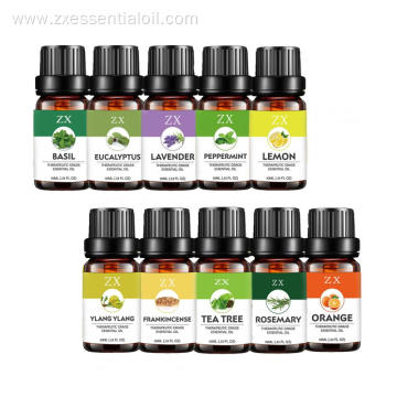 100% pure essential oil set 10 for aromatherapy